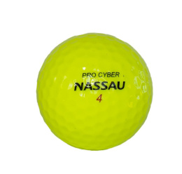 Piłki golfowe NASSAU PRO CYBER (żółte, 12 szt.)