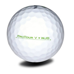 Vision PRO-TOUR V * WJB golf balls (white, 12 pcs., green lettering)