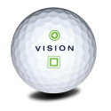Piłki golfowe Vision PRO-TOUR V * WJB (białe, 12 szt., zielone napisy)