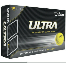 Piłki golfowe Wilson ULTRA LUE Ultimate Distance (żółte, 15 szt.)