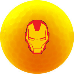 VOLVIK golf balls, MARVEL Iron Man gift set, Pack