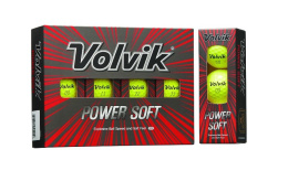 VOLVIK POWER SOFT golf balls (yellow, 12 pcs.)