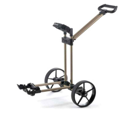 FLAT CAT Pull Manual Golf Cart, Lightweight Aluminum, Flat Foldable (Golden-Bronze)