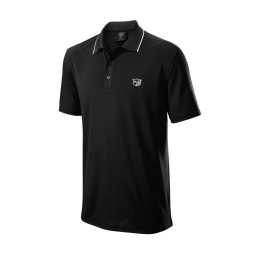 Koszulka golfowa polo Wilson Staff Classic, (męska, czarna, rozm. M)