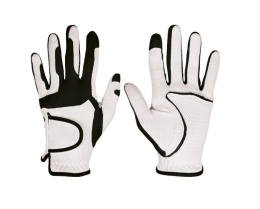 PURE2IMPROVE TRUE FIT golf glove (men's, universal size, right hand), white and black