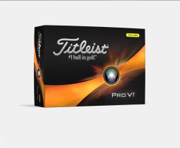 Piłki golfowe TITLEIST PRO V1 model 2023 (żółte, 12 szt.)