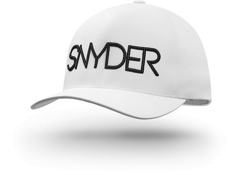 Czapka golfowa SNYDER Delta White L/XL, YUPOONG, FLEXFIT