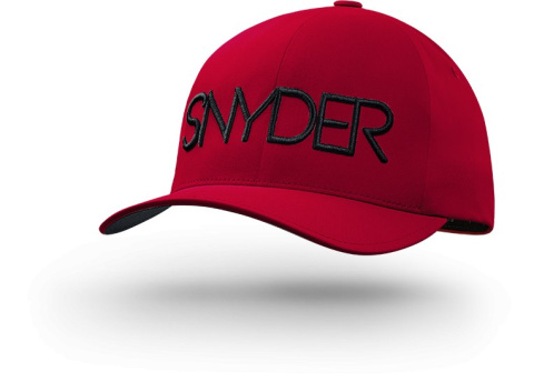 SNYDER Delta Red L/XL golf cap, YUPOONG, FLEXFIT