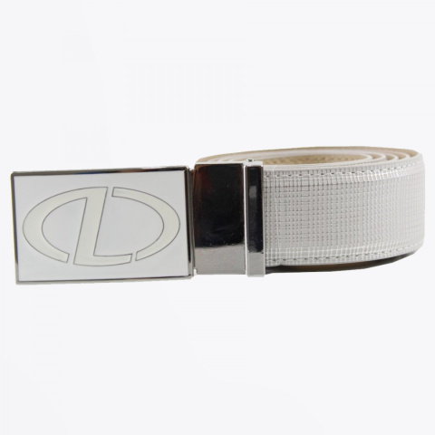 Women's leather belt (white)