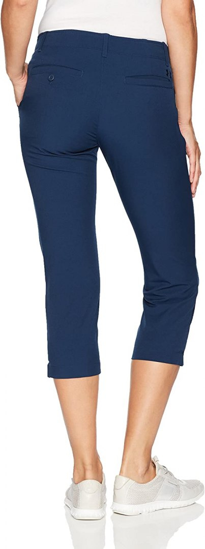 Under Armor Links Capri trousers (women's, navy blue, size S)