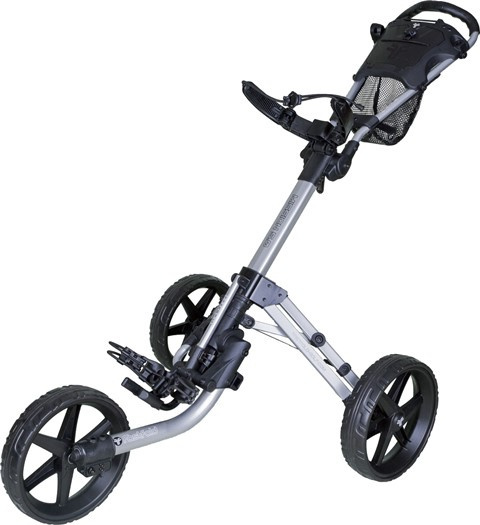 Manualny wózek golfowy FASTFOLD MISSION 5.0 (srebrno-czarny)