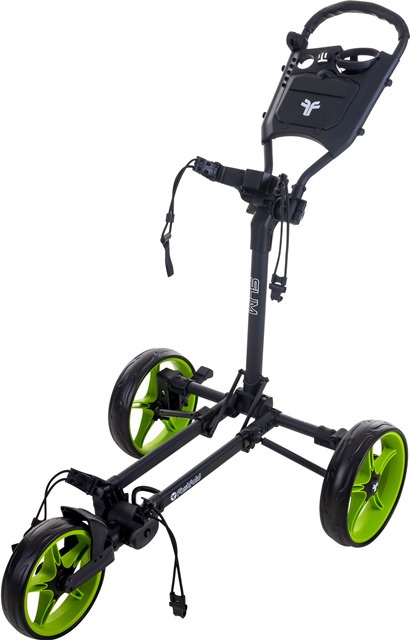Manualny wózek golfowy FASTFOLD SLIM (czarno-zielony)