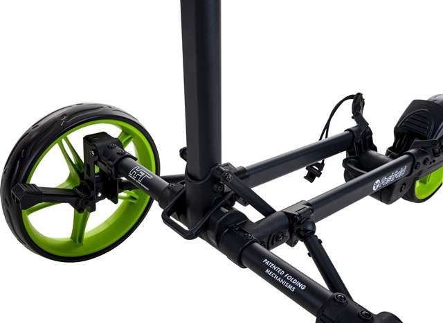Manualny wózek golfowy FASTFOLD SLIM (czarno-zielony)