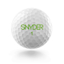 Piłki golfowe SNYDER SNY PRO (białe, zielone napisy, 12 szt.)