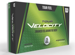 Piłki golfowe TOUR VELOCITY Tour Feel (białe), 15 szt.