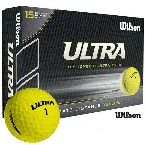 Piłki golfowe Wilson ULTRA LUE Ultimate Distance (żółte), 15 szt.
