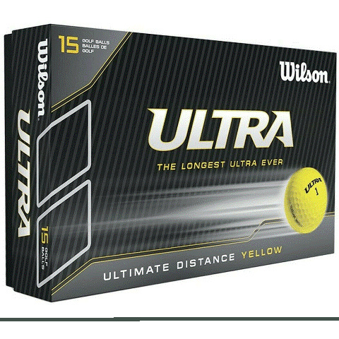 Piłki golfowe ULTRA LUE Ultimate Distance (żółte), 15 szt.