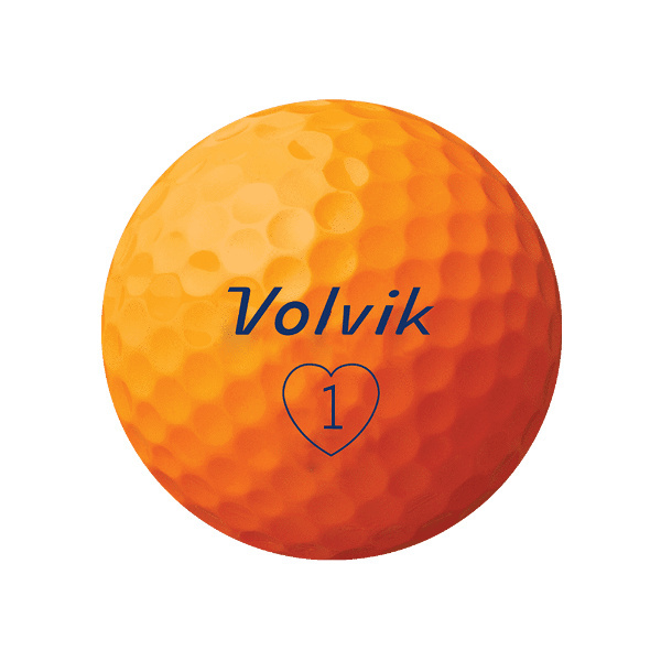 Piłki golfowe VOLVIK TOUR S3 (pomarańczowe)