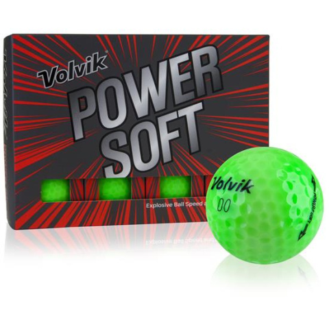 Piłki golfowe VOLVIK POWER SOFT (zielone, 12 szt.)