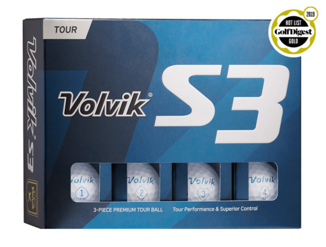Piłki golfowe VOLVIK TOUR S3 (białe)