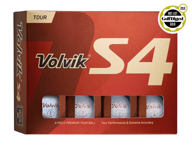 Piłki golfowe VOLVIK TOUR S4 (białe)