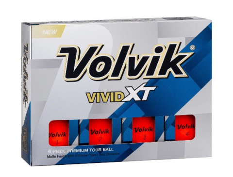 Piłki golfowe VOLVIK VIVID XT (pomarańczowy mat, 12 szt.)