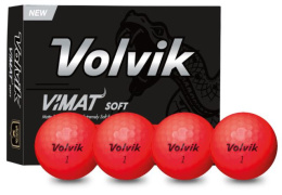 Piłki golfowe VOLVIK VIMAT Soft (czerwony mat, 12 szt.)