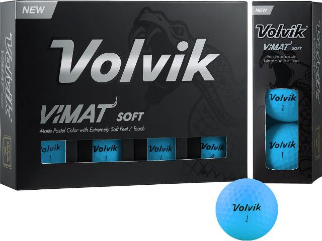 Piłki golfowe VOLVIK VIMAT Soft (niebieski mat, 12 szt)