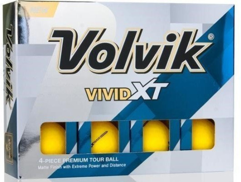 Piłki golfowe VOLVIK VIVID XT (żółty mat, 12 szt.)