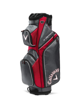 Torba golfowa Callaway X Series (cartbag) - czerwony / titanium / biały
