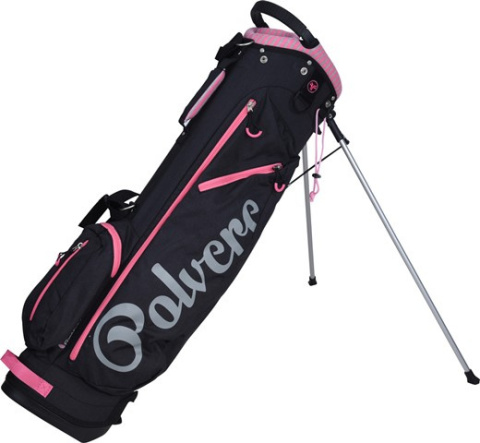 FastFold Polvere golf bag (with legs), black and pink