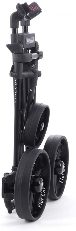 Manualny wózek golfowy FLAT CAT Push, lekki aluminiowy, składany na płasko (czarny)