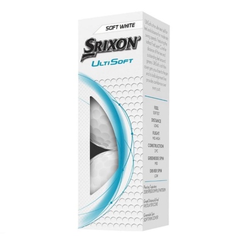 Piłki golfowe SRIXON UltiSoft (białe, 12 szt.), model 2025