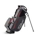 Torba golfowa Titleist Hybrid 14 StaDry (wodoodporna na nóżkach/standbag), grafitowo-czarno-czerwona