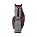 Torba golfowa Titleist Hybrid 14 StaDry (wodoodporna na nóżkach/standbag), grafitowo-czarno-czerwona