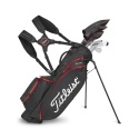 Torba golfowa Titleist Players 4 (na nóżkach/standbag), czarno-czerwona
