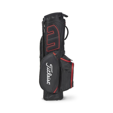 Torba golfowa Titleist Players 4 (na nóżkach/standbag), czarno-czerwona