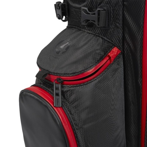 Torba golfowa Titleist Players 4 (na nóżkach/standbag), czarno-czerwona