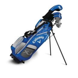 Zestaw kijów golfowych dla dzieci 120-135 cm, Callaway Golf XJ-2, torba niebieska