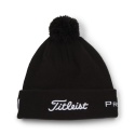 Czapka golfowa Titleist Tour PomPom beanie (zimowa, czarno-biała) typ beanie