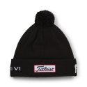 Czapka golfowa Titleist Tour PomPom beanie (zimowa, czarno-biała) typ beanie