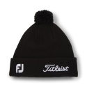 Czapka golfowa Titleist Tour PomPom beanie (zimowa, czarno-biała) typ beanie