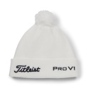 Czapka golfowa Titleist Tour PomPom beanie (zimowa, biało-czarna) typ beanie