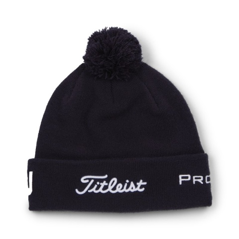 Czapka golfowa Titleist Tour PomPom beanie (zimowa, granatowo-biała) typ beanie
