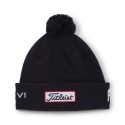 Czapka golfowa Titleist Tour PomPom beanie (zimowa, granatowo-biała) typ beanie