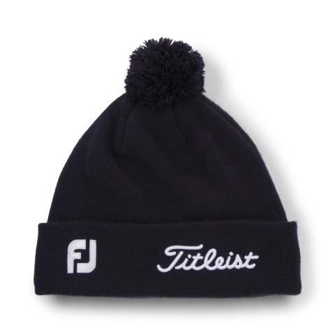 Czapka golfowa Titleist Tour PomPom beanie (zimowa, granatowo-biała) typ beanie