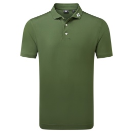 Koszulka golfowa polo FootJoy Stretch Pique Solid Athletic Fit, (męska, Khaki, rozm. XXL)