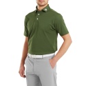 Koszulka golfowa polo FootJoy Stretch Pique Solid Athletic Fit, (męska, Khaki, rozm. XL)