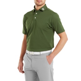 Wilson Staff Classic FootJoy Stretch Pique Solid Athletic Fit Golf Polo Shirt (Men's, Khaki, Size XL)