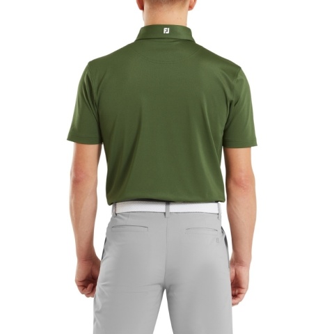 Koszulka golfowa polo FootJoy Stretch Pique Solid Athletic Fit, (męska, Khaki, rozm. XL)